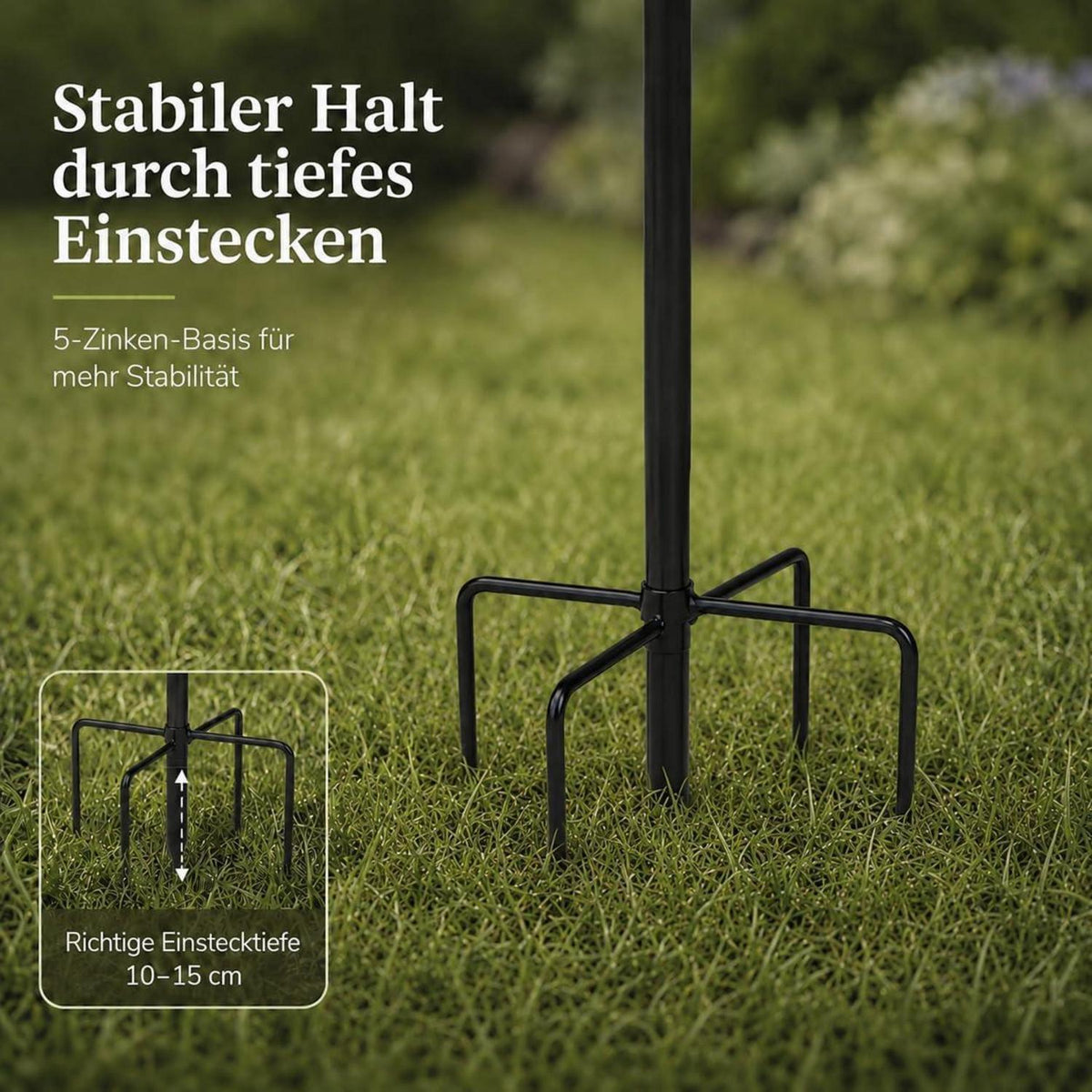 Vogeltränke mit Futterschalen – 89 cm Garten Vogelbad