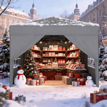 Pop-Up Pavillon 2,5x2,5m mit Seitenwänden – Garten Party Zelt