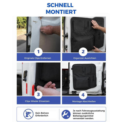 4er Set Kofferraumtaschen Ford Transit Custom 2012-2025