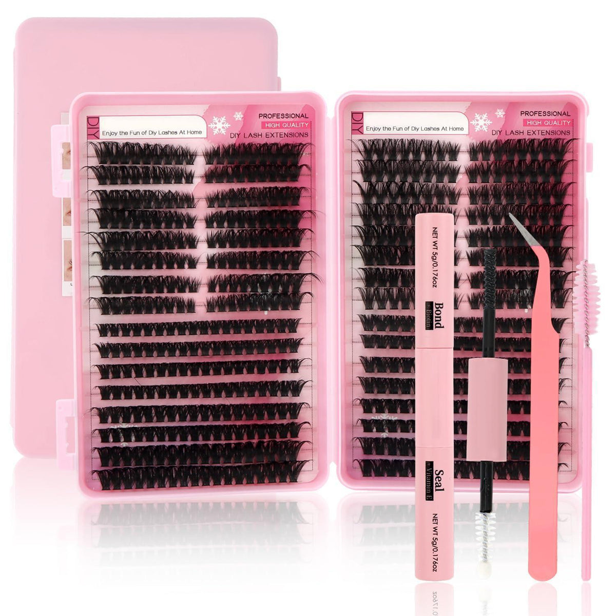 Wimpern Cluster Set 608 Stück – DIY Wimpernverlängerung 10-16mm