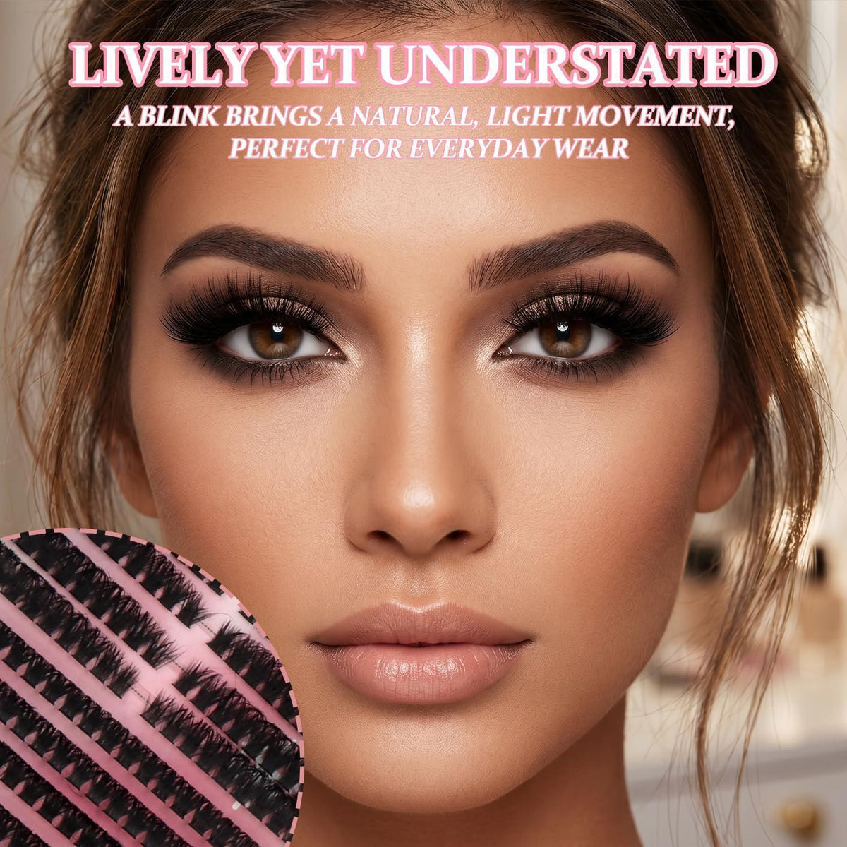 Wimpern Cluster Set 608 Stück – DIY Wimpernverlängerung 10-16mm