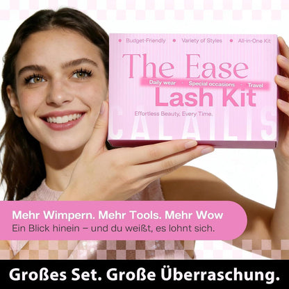 Wimpern Extensions Set 672 Stück D Curl DIY mit Kleber