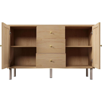 Sideboard Eiche mit 2 Türen & 3 Schubladen – Flexibel & Stabil