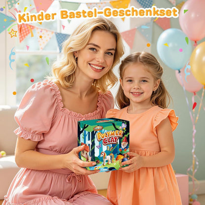 64 Farben Polymer Clay Set mit Box & Zubehör für kreative DIY Projekte