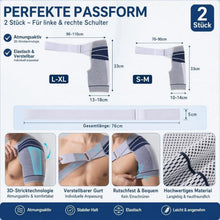 2x Schulterbandage Herren Damen – Armstütze für Schulter & Arthrose
