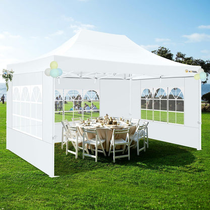 3x4,5m Faltpavillon mit Seitenteilen – Grau