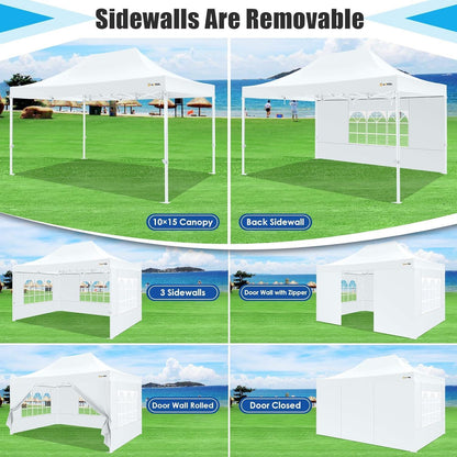 3x4,5m Faltpavillon mit Seitenteilen – Grau