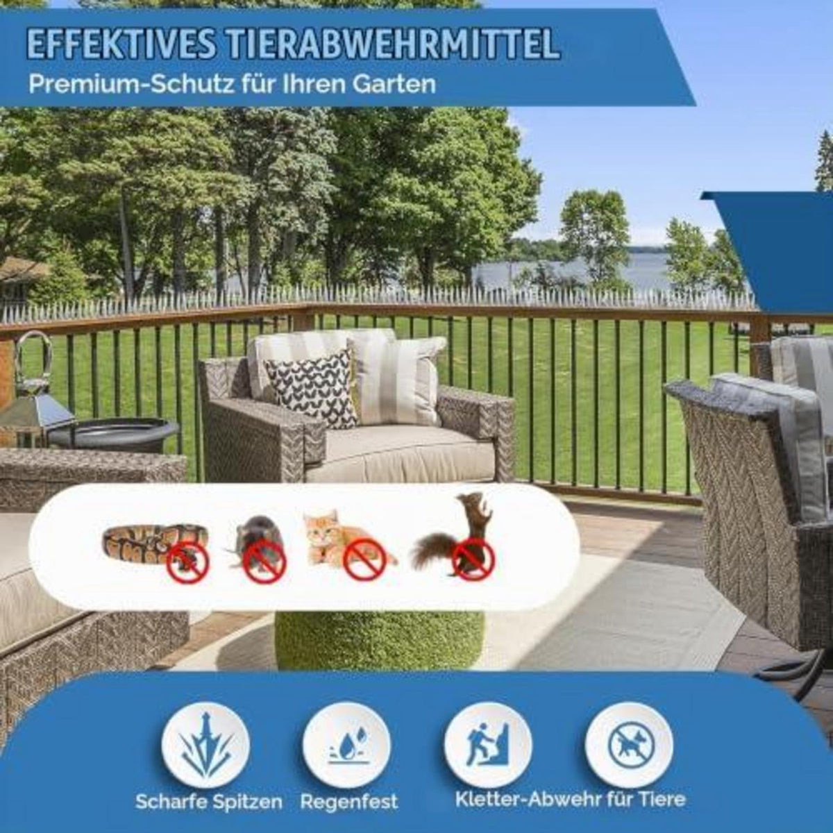 Marderschutz Fallrohr Edelstahl 3m - Tierabwehr für Haus & Garten