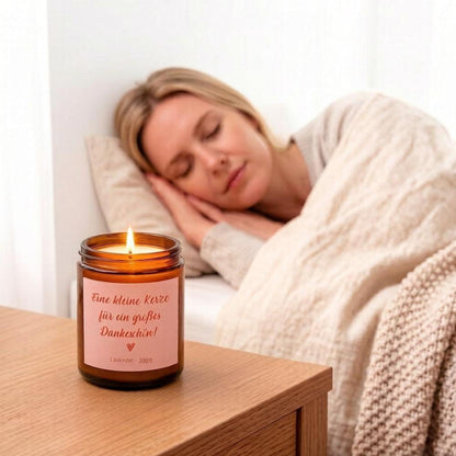 8er Duftkerzen-Set Lavendel - Danke Geschenk für Frauen