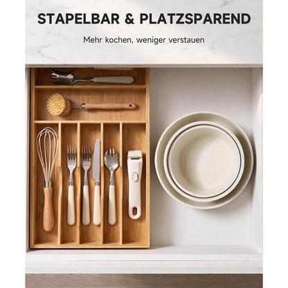 19-teiliges Topfset mit abnehmbaren Griffen – Platzsparend & Antihaft