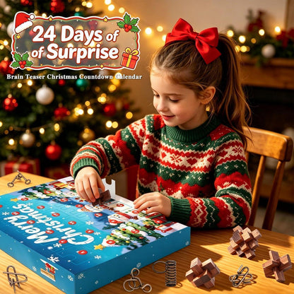 Adventskalender Knobelspiele Holz & Metall für Erwachsene & Kinder