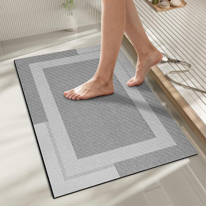Rutschfester Badezimmerteppich 50x80 cm – Extra Flach & Schnelltrocknend