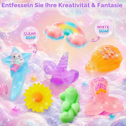 DIY Seife Kinder Set – Seifenherstellung Basteln mit Formen & Farben