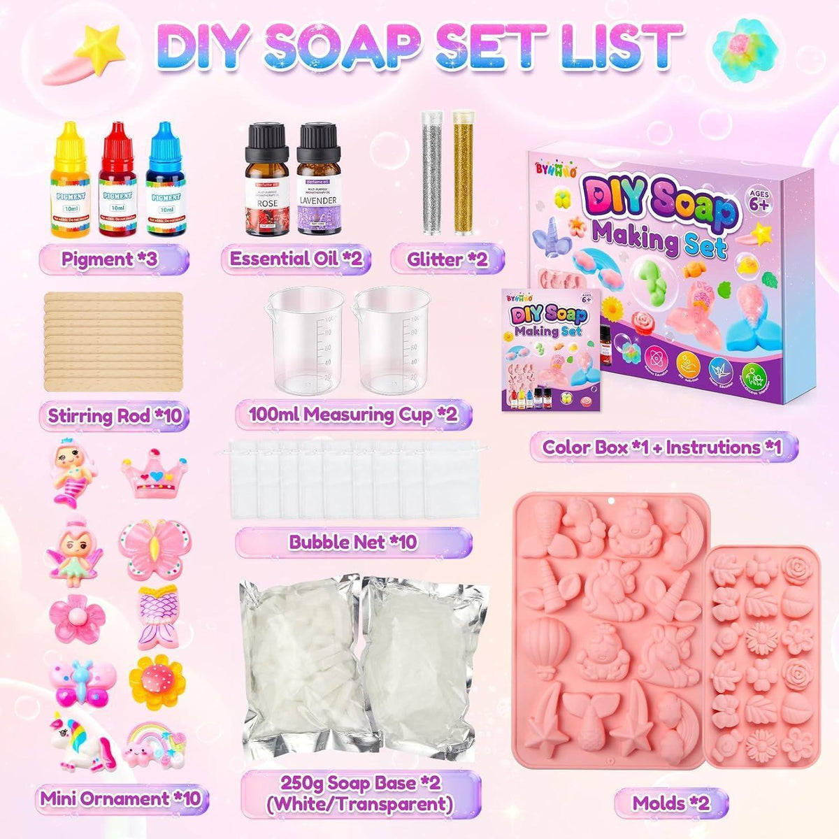 DIY Seife Kinder Set – Seifenherstellung Basteln mit Formen & Farben