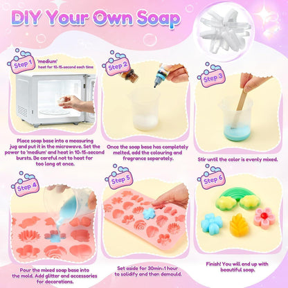 DIY Seife Kinder Set – Seifenherstellung Basteln mit Formen & Farben