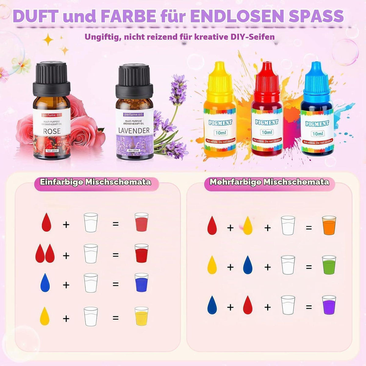 DIY Seife Kinder Set – Seifenherstellung Basteln mit Formen & Farben