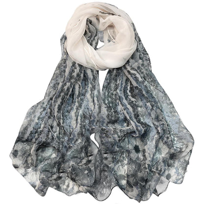 Chiffon Schal Damen mit Punkten, leicht und luftig
