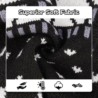 Dackel Pullover XL – Warmer Strickpullover mit Dackelmuster