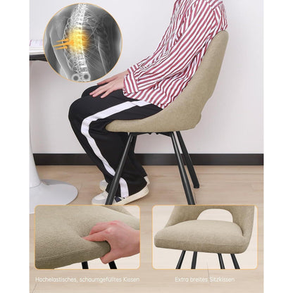 Drehbarer Esszimmerstuhl Set 4er –, Ergonomisch