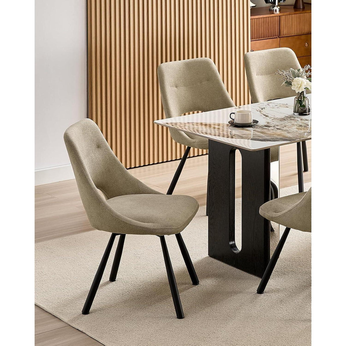 Drehbarer Esszimmerstuhl Set 4er –, Ergonomisch