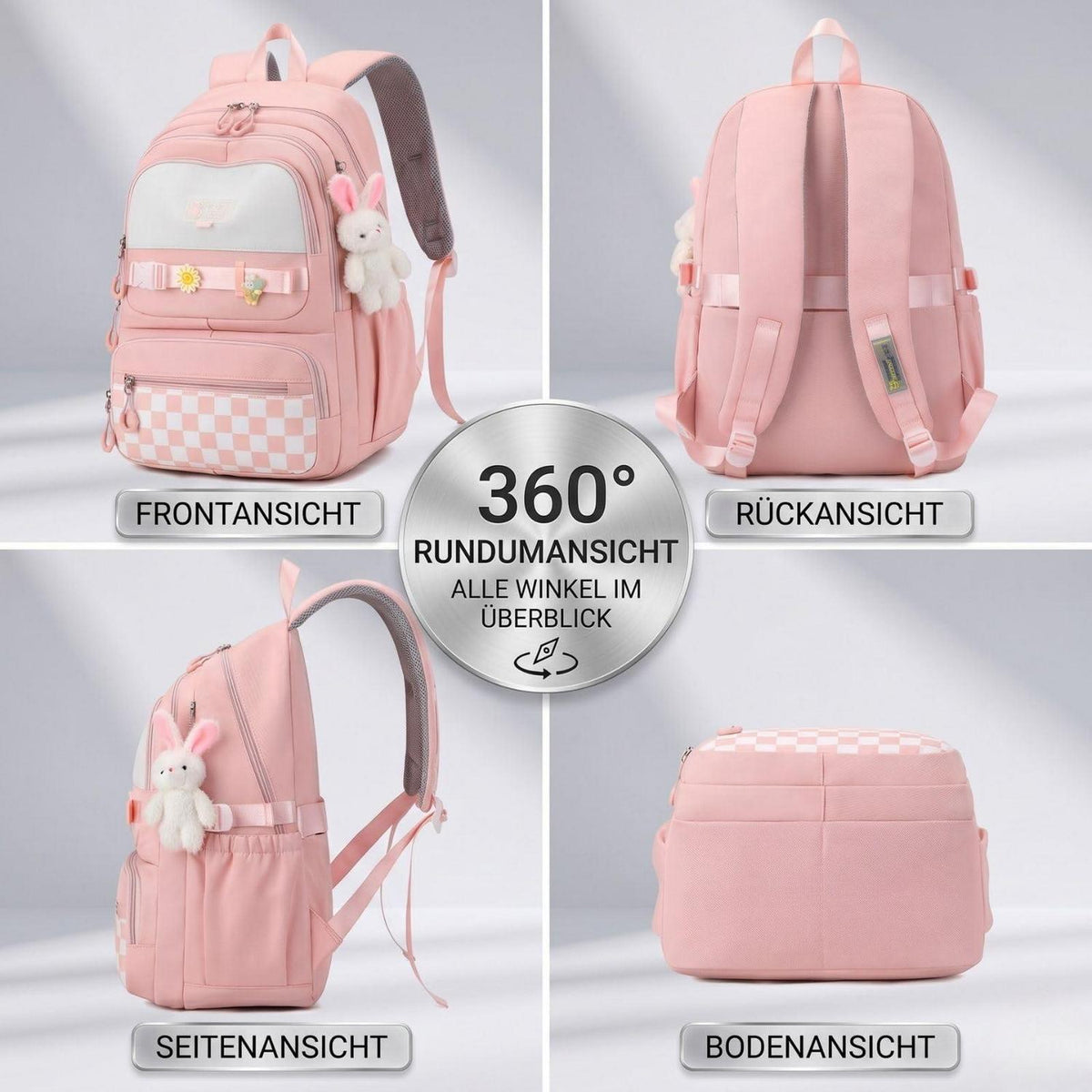 Schulrucksack Mädchen Teenager Lila – Reißfest & Anti-Diebstahl