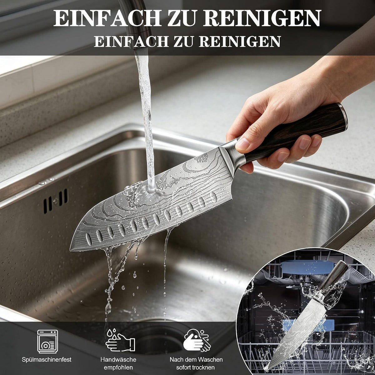 4-teiliges Messerset Carbonstahl – Ultra Scharf & Profi Küche