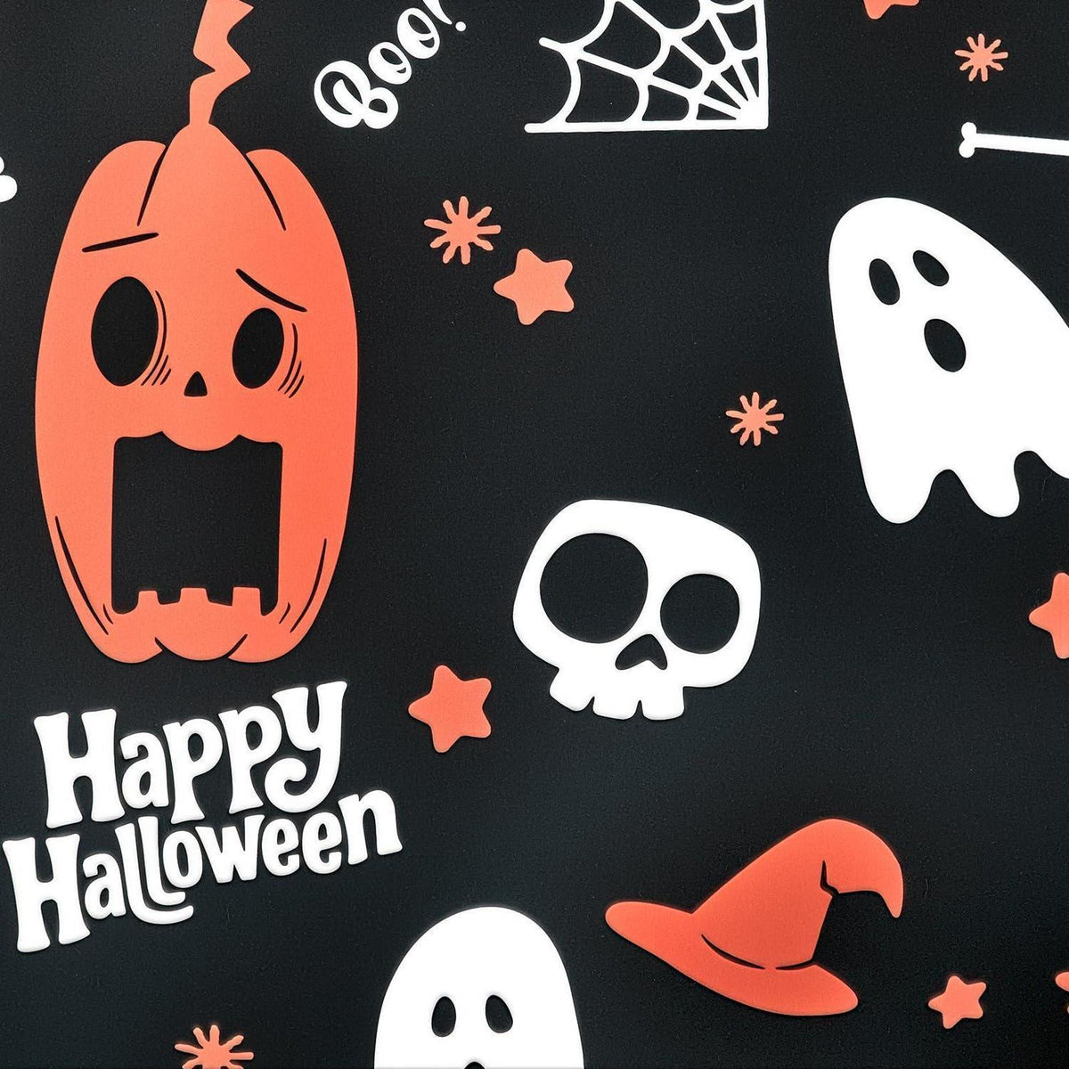 Halloween Bettwäsche Set Kürbis & Geister – Einzelbett 135x200 cm