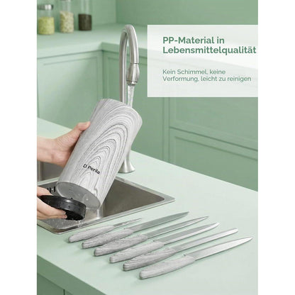 6-tlg. Messerblock Set Edelstahl – Scharf & Modern