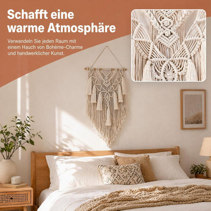Handgeknüpfter Makramee Wandbehang Boho Deko
