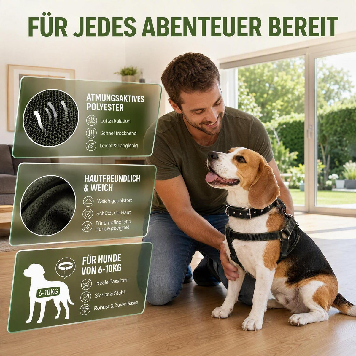 Ausbruchsicher Hundegeschirr Verstellbar – Komfort & Sicherheit