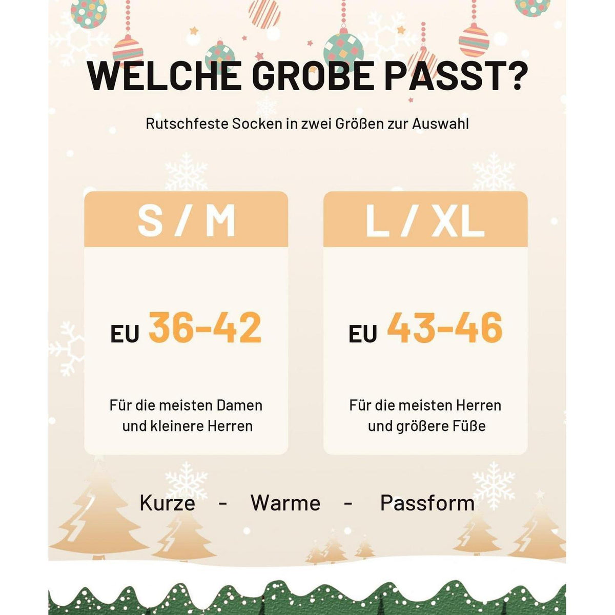 Kuschelsocken mit Stoppern für Damen und Herren, Größe 43-46, Grau