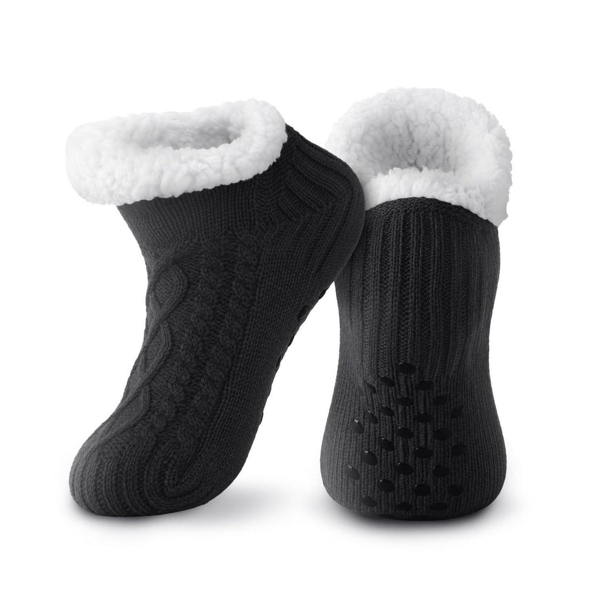 Warme Hausschuhsocken mit Stoppern für Damen und Herren