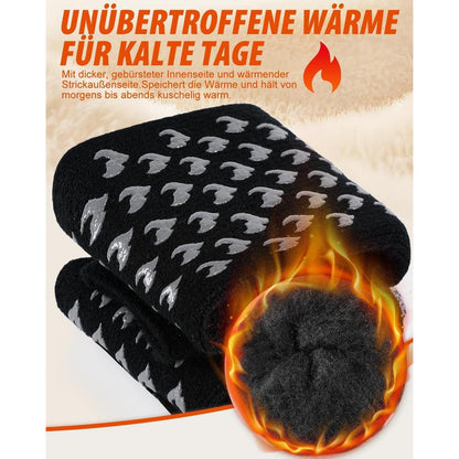 Warme Stoppersocken Herren mit rutschfester Sohle, Größen 39-50