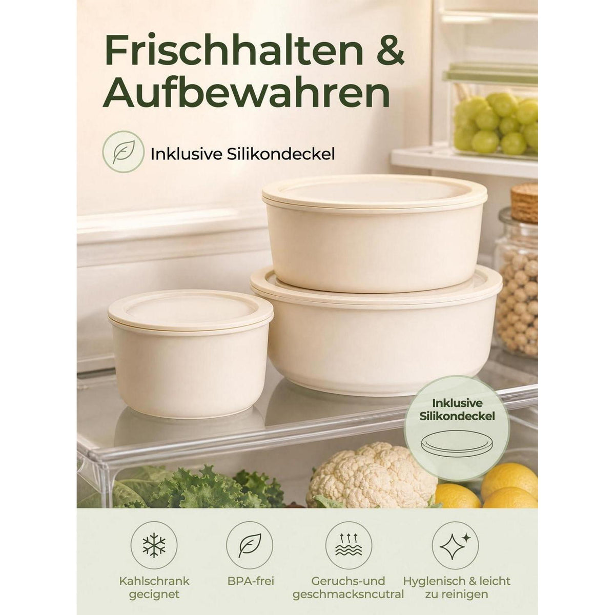 17-teiliges Keramik Topfset mit abnehmbarem Griff – Induktionsgeeignet