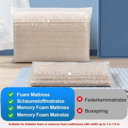 Vakuumbeutel XXL 150x100 cm - 2er Set für Bettwäsche & Kleidung