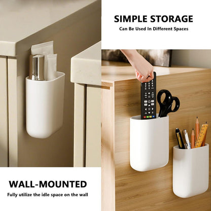 2x Zahnbürstenhalter Wand ohne Bohren | Bad Organizer Weiß