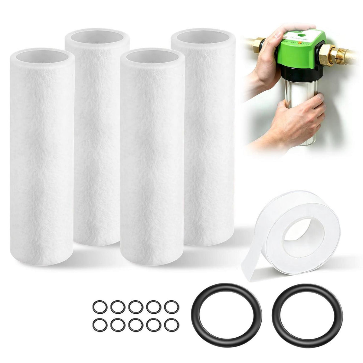 Ersatzfilter 80µm für Grünbeck Wasserfilter – Set mit Dichtungen