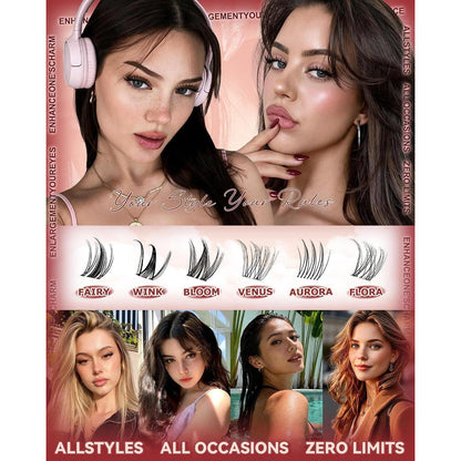 Manga Wimpern 256pcs Mix 10-16 | Unsichtbare Lash Extensions