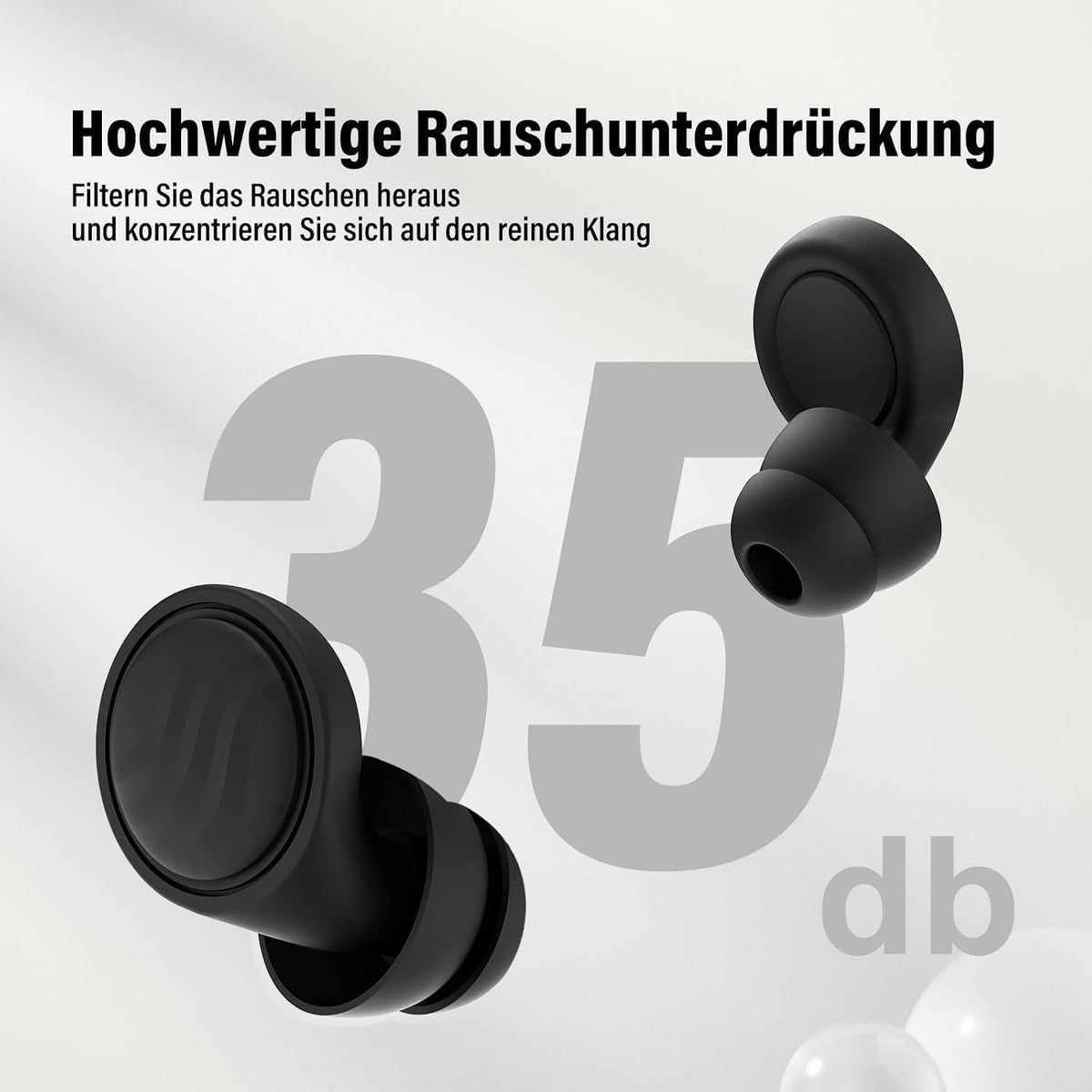 Schlaf-Ohrstöpsel Q2Pro – Geräuschreduzierend & Wiederverwendbar