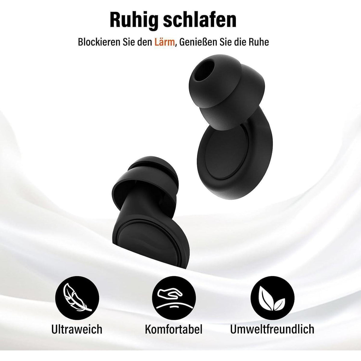 Schlaf-Ohrstöpsel Q2Pro – Geräuschreduzierend & Wiederverwendbar