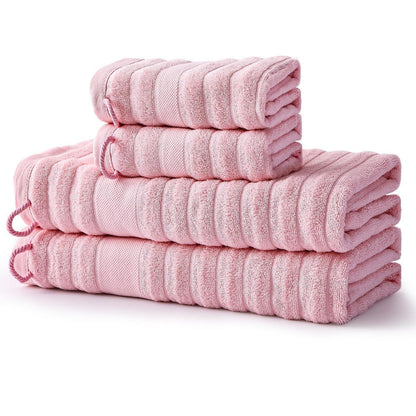 Kobete Handtuchset Rosa, 4-teilig – 100% Baumwolle