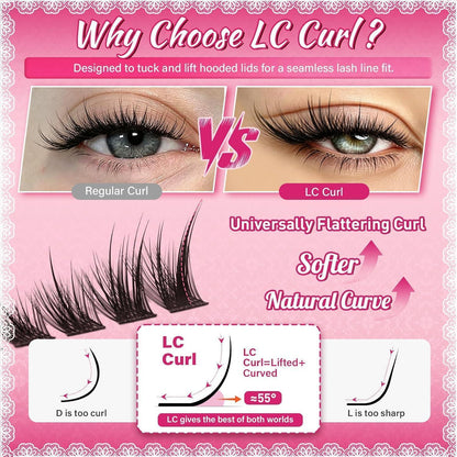 Cluster-Wimpern Manga Stil – Wiederverwendbar & Wasserfest