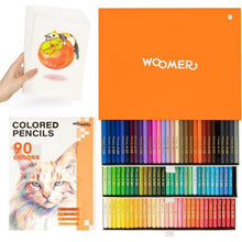 Acrylmarker Set 12 Grüntöne & 90 Buntstifte mit Übungspapier