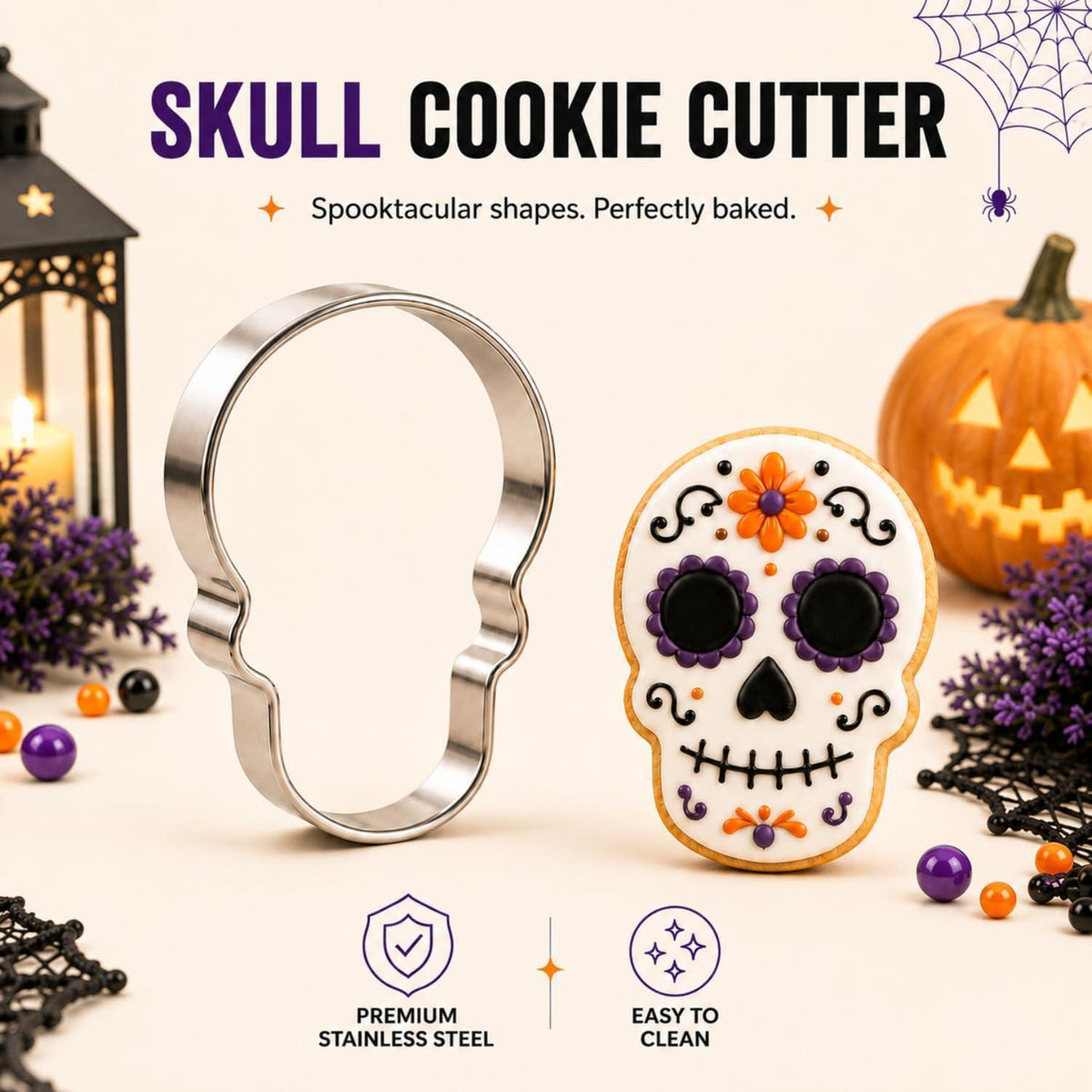 Halloween Ausstechformen Set Edelstahl 9-teilig