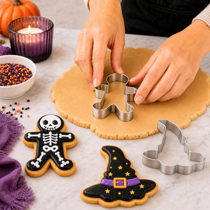 Halloween Ausstechformen Set Edelstahl 9-teilig