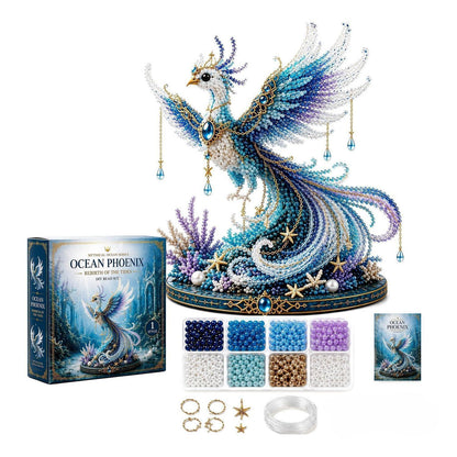 3D Perlen Tier Bastelset Phönix – Kreatives DIY Geschenk