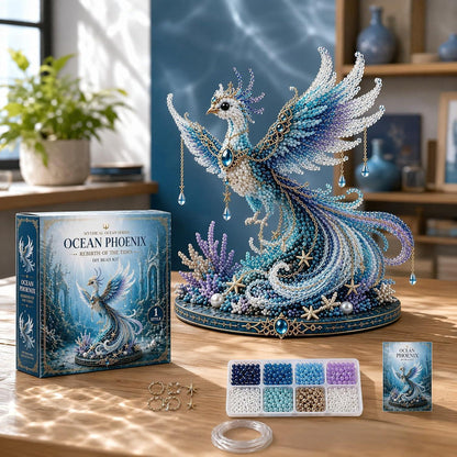 3D Perlen Tier Bastelset Phönix – Kreatives DIY Geschenk