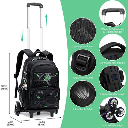 Rucksack mit Rollen für Kinder – Schultasche Trolley