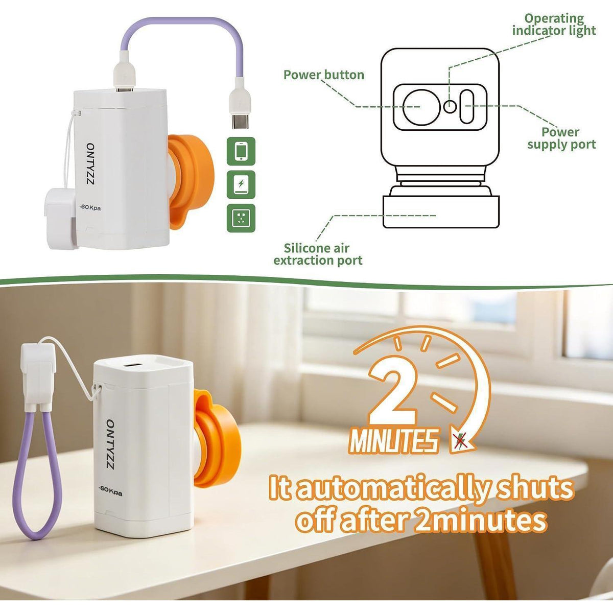 Koffer Organizer Set 5-teilig mit Vakuumbeuteln & Pumpe