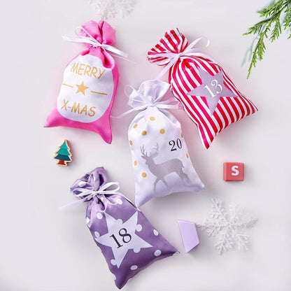 Adventskalender Groß zum Befüllen – 24 Jutebeutel & Deko